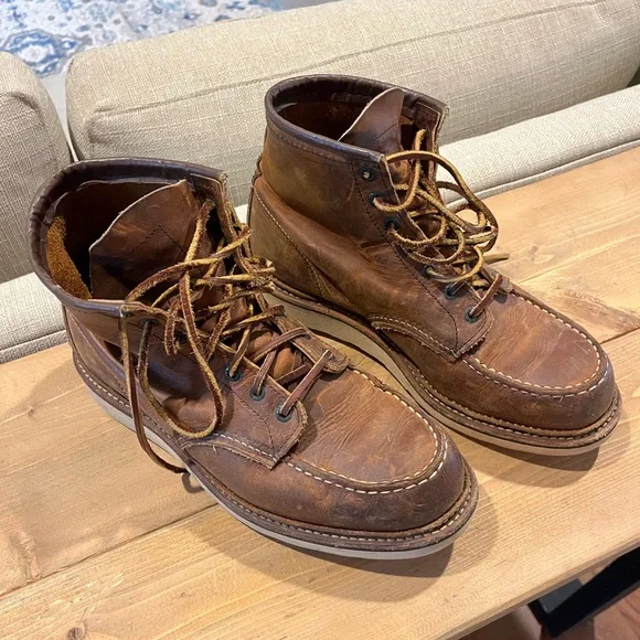 Red Wing “Classic Moc - 1907” Men\'s Brown Leather Boots - Sz 9D Men main image 4